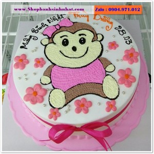 Bánh Sinh Nhật Con Khỉ Tuổi Thân - T54